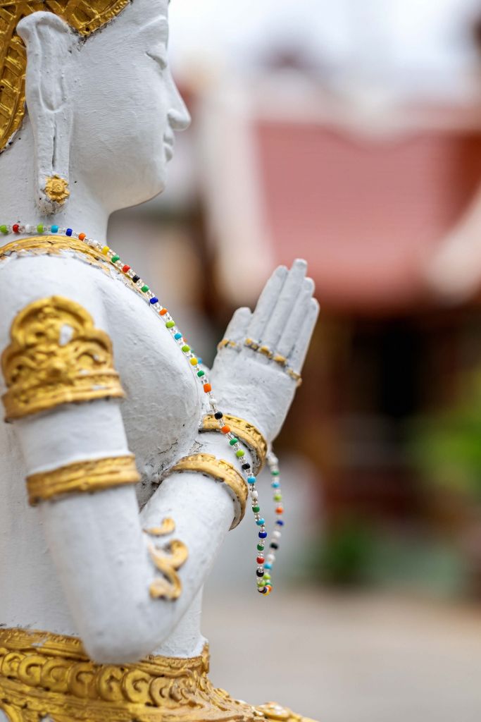 Biały i złoty Budda Zespół świątyń w Bangkoku (Tajlandia)