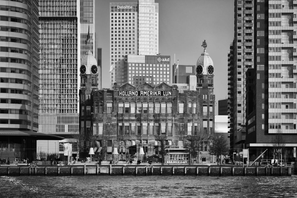 Hotel New York w czerni i bieli Rotterdam 