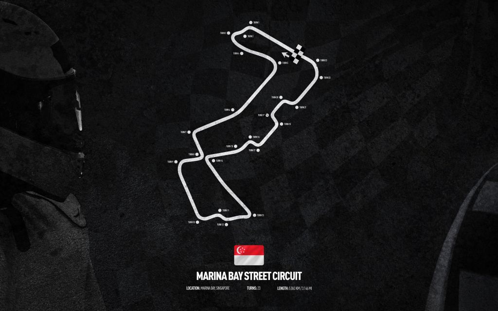 Tor Formuły 1 - Marina Bay Street Circuit - Singapur