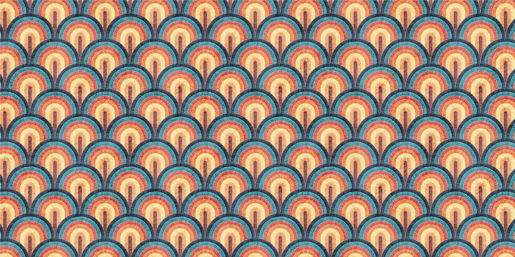 Falisty nadruk w stylu bohemy