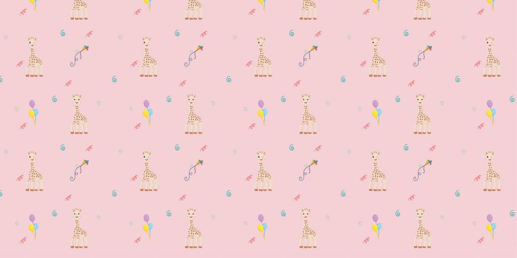 Urodziny Sophie la girafe® różowa