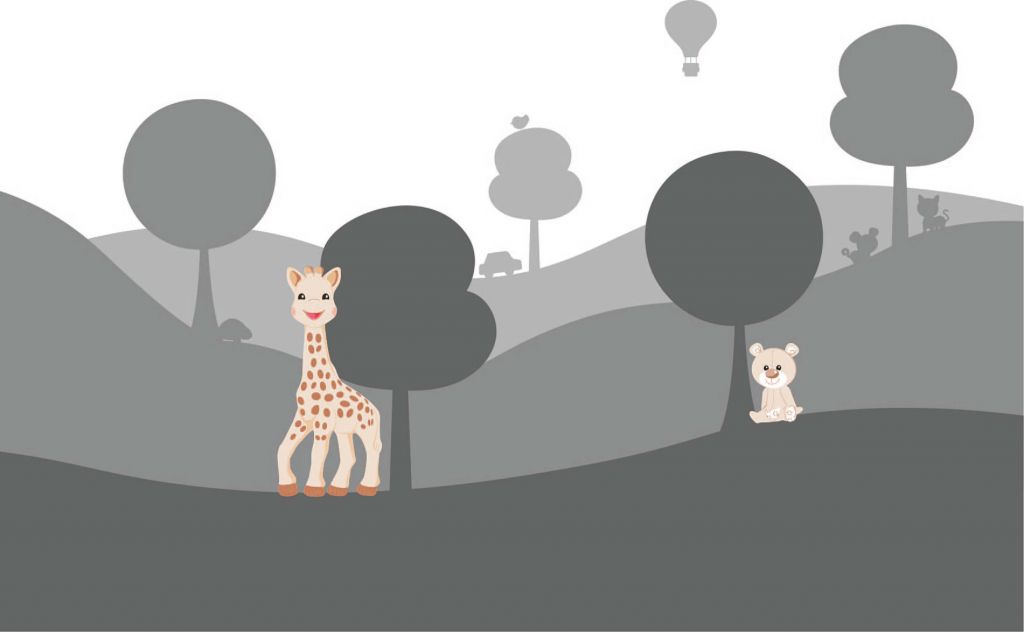 Sophie la girafe® na wzgórzach