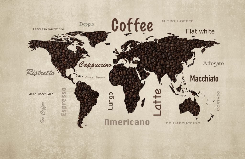 Kawa na mapie świata