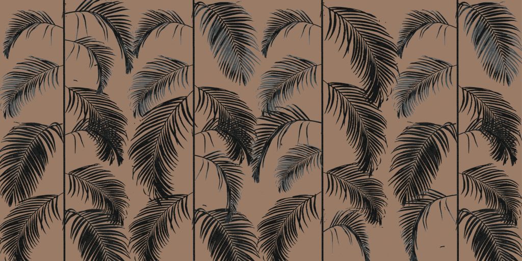 Tropikalne liście palmowe