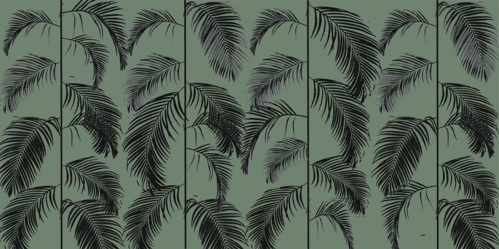 Liście palmowe zielone