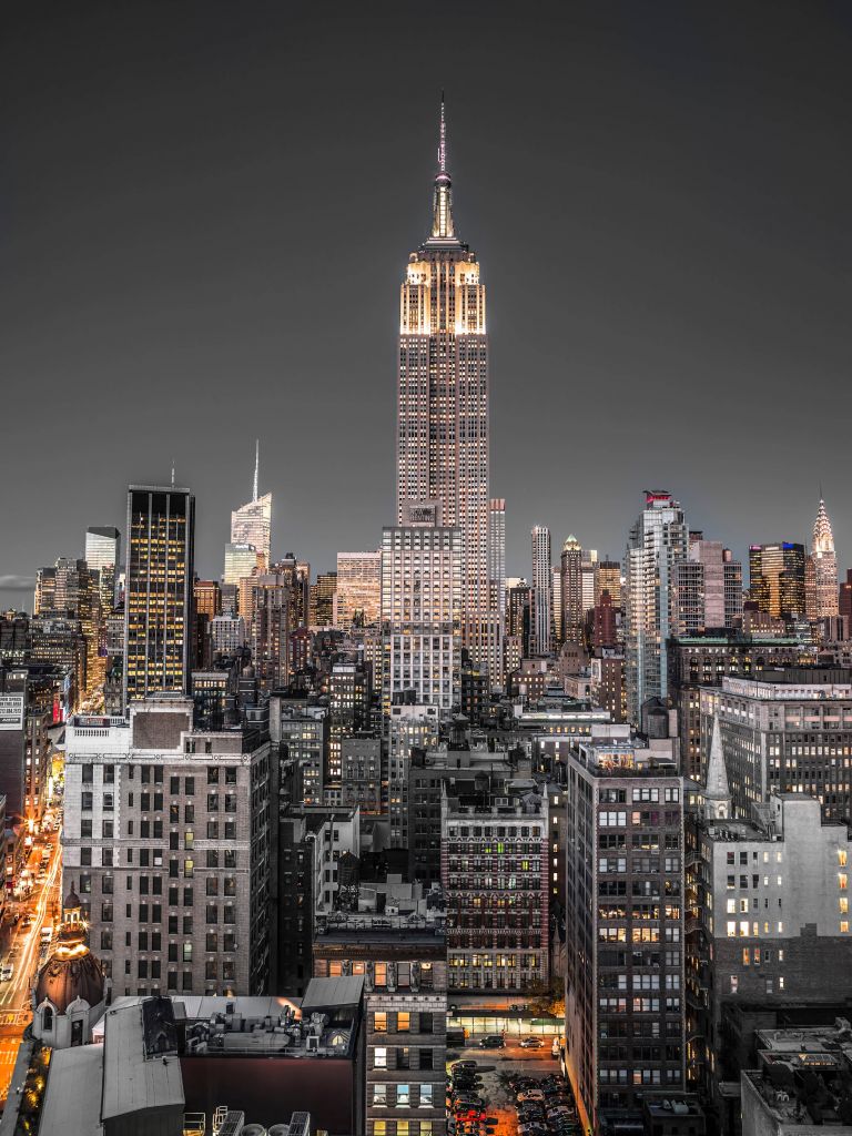 Empire State Building wieczorem