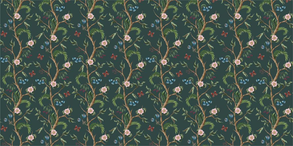 Kwitnący wzór kwiatowy