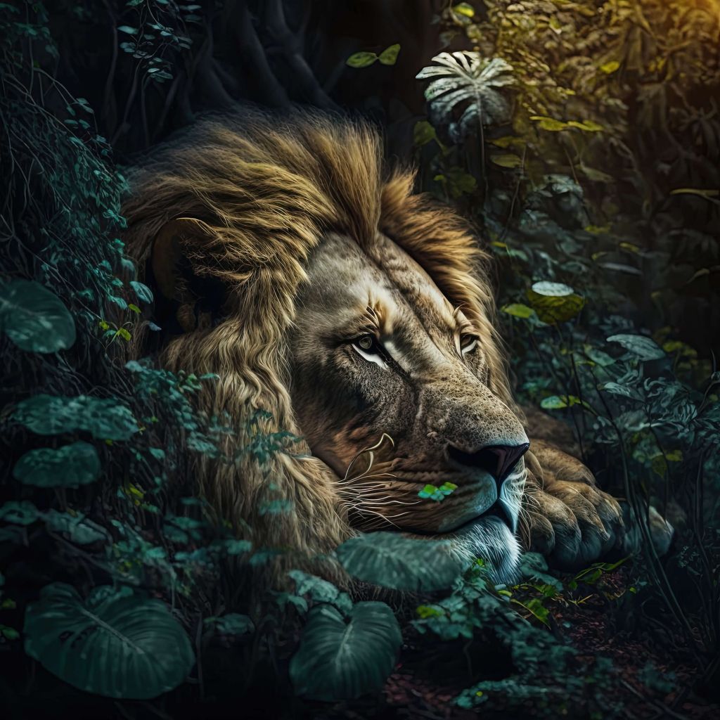 Król lew w dżungli