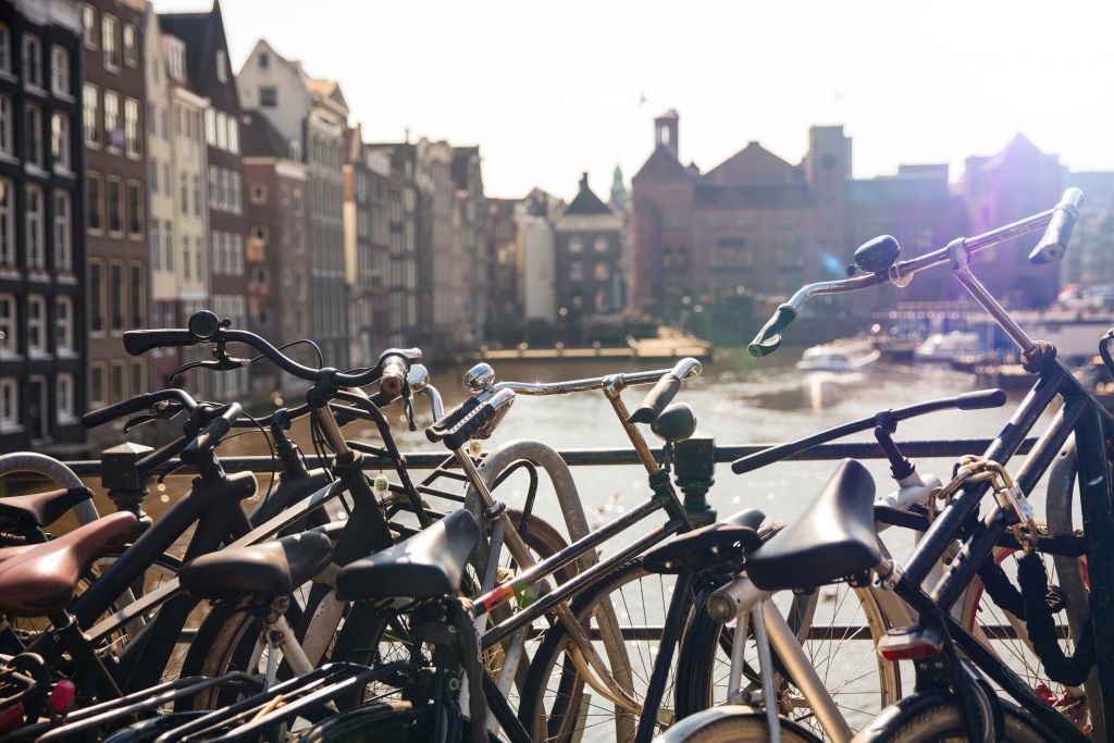 Jazda na rowerze w Amsterdamie