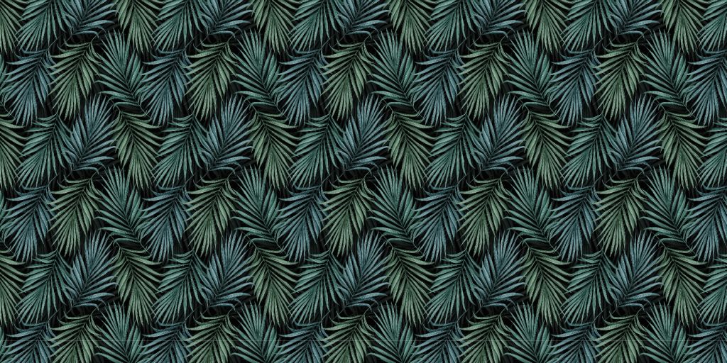 Tropikalne wzorzyste zielone liście