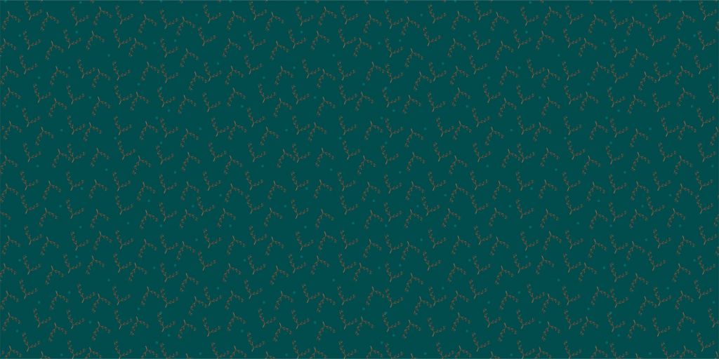 Wzór gałęzi w kolorze turkusowym