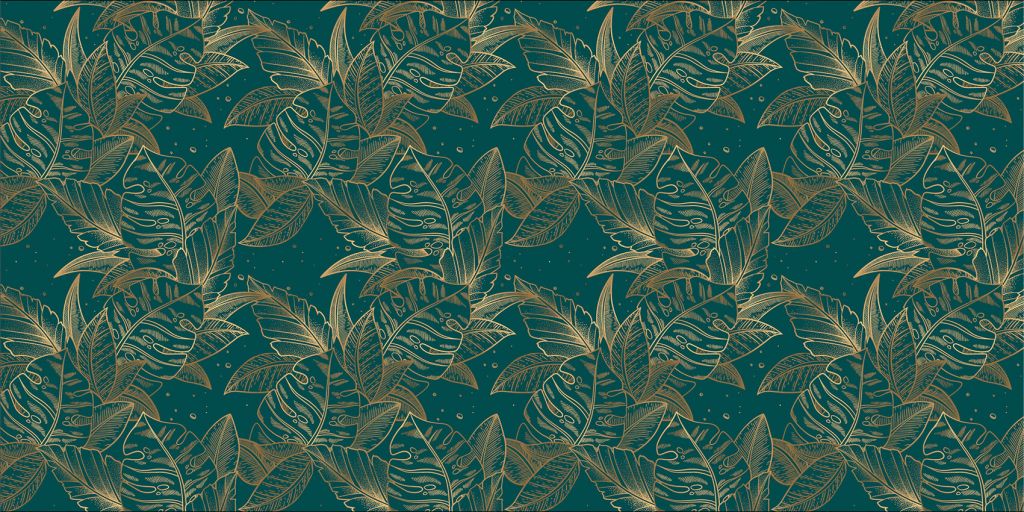 Monstera w kolorze petrol