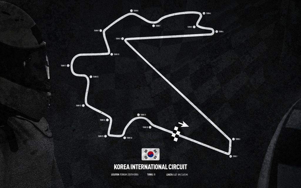 Tor Formuły 1 - Korea International Circuit - Korea Południowa