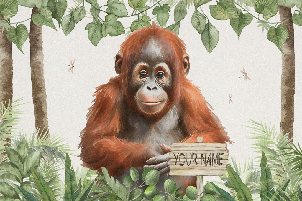 Młody orangutan w dżungli