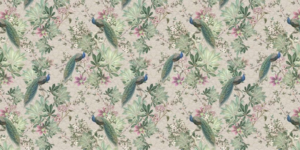 Pawie ogrodowe w stylu vintage - kremowe