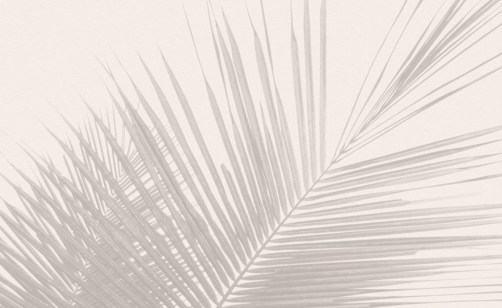 Liście palmowe czarno-białe