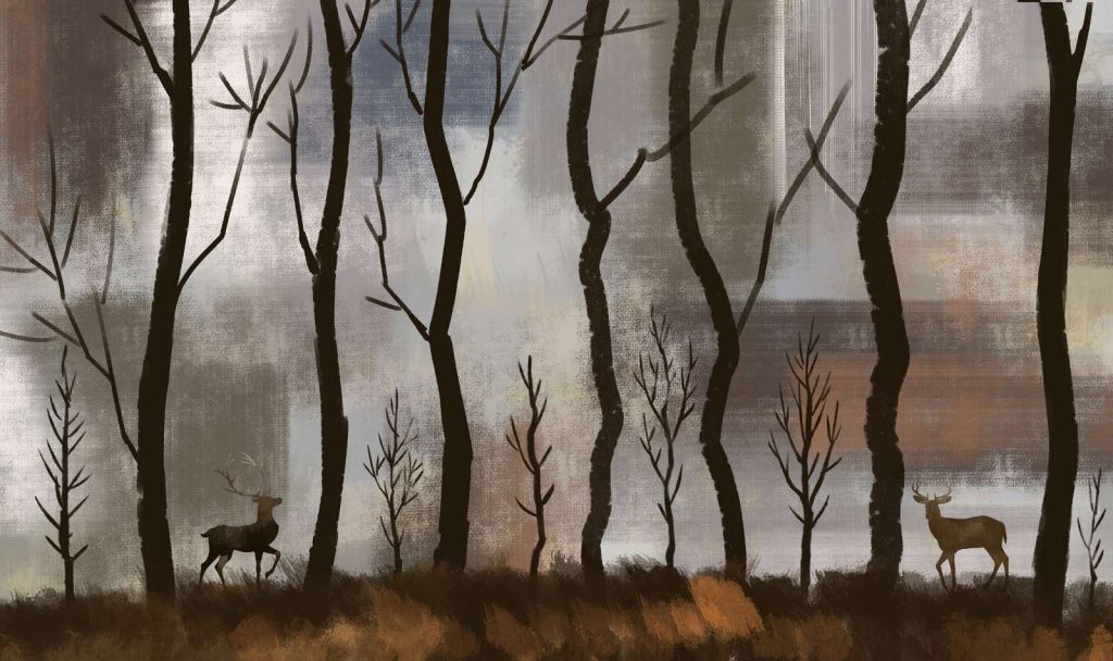 Zmierzch Cisza Jeleń Las