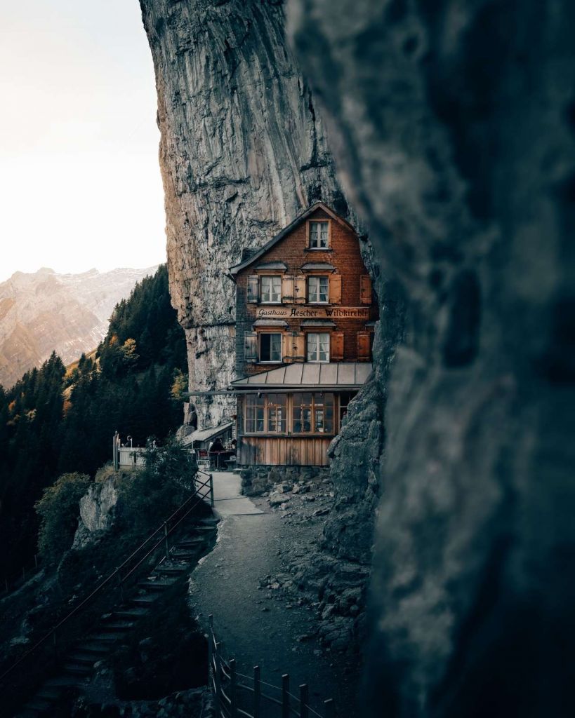 Górska chata w Alpach