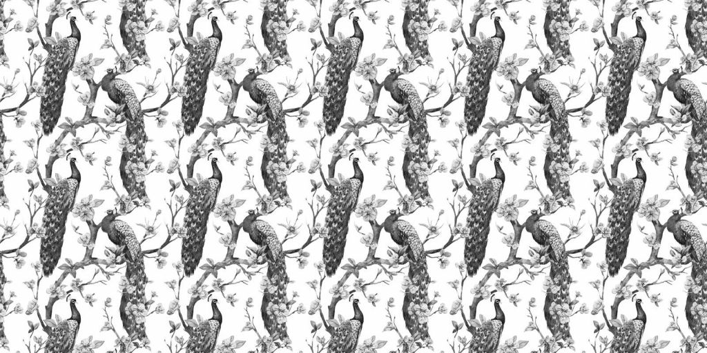 Monochromatyczna Wspaniałość Pawia