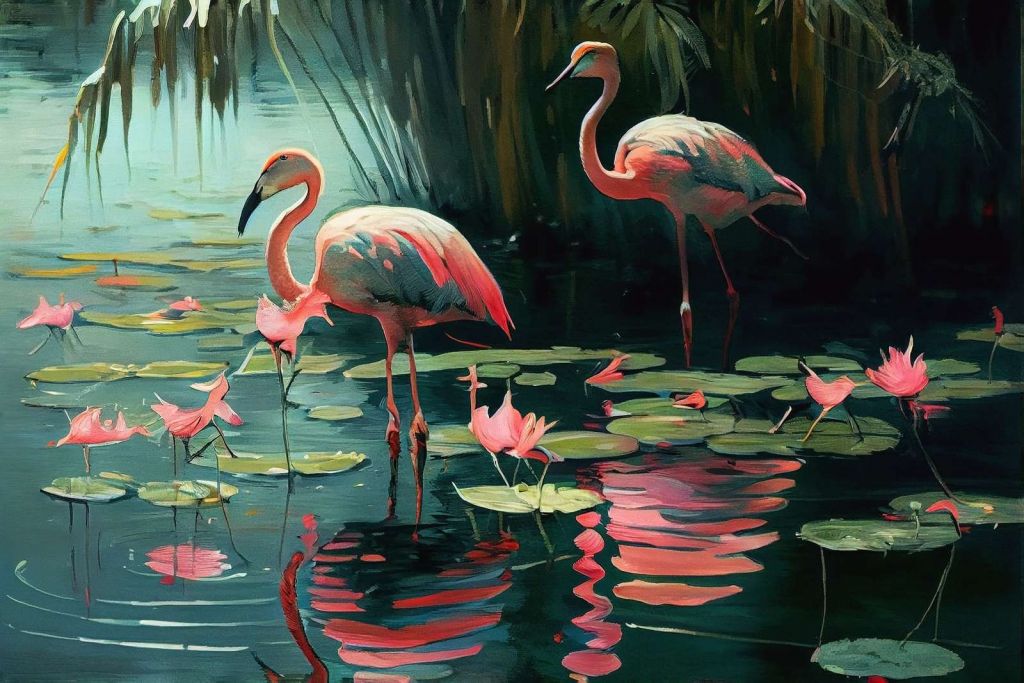 Oaza Nenufarów Flamingów