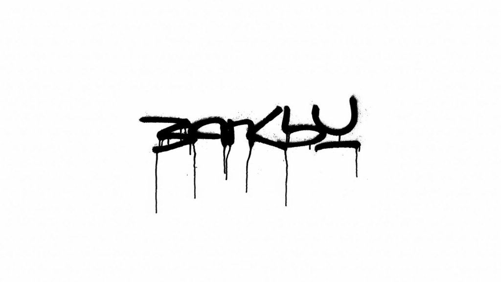 Banksy - Tag, white