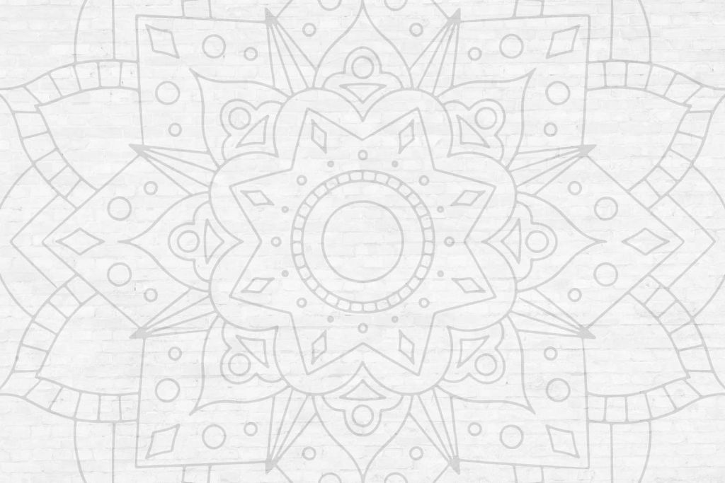 Geometryczna szara mandala