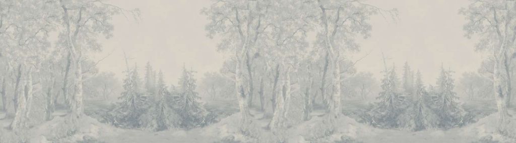 Krajobraz leśny Niebieskie Panorama