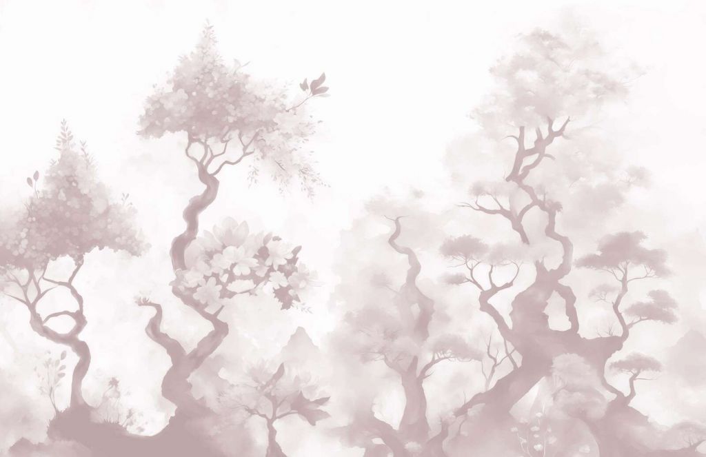 Kwitnące drzewa Niebieskie