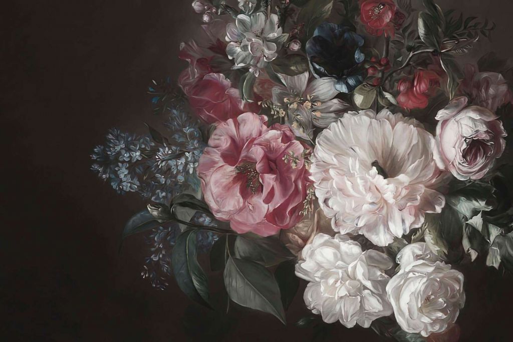 Bukiet z liliowym różem