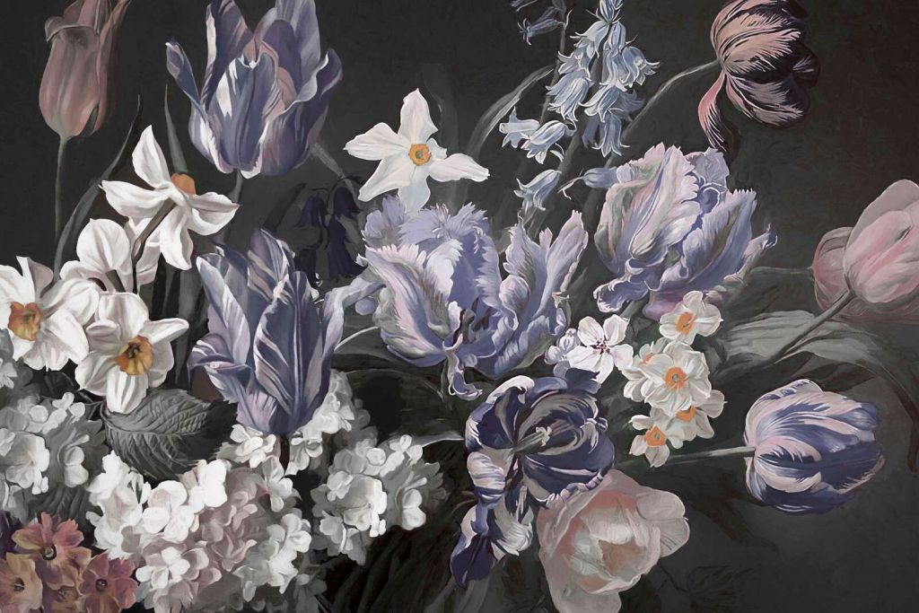 Bukiet z piwonii wielokolorowych