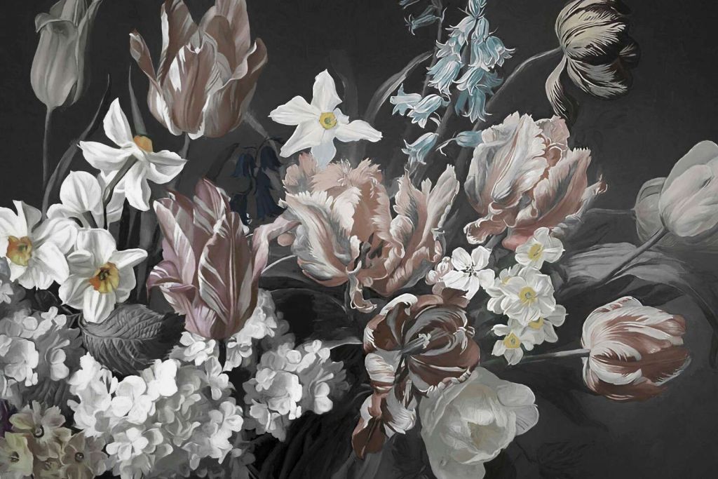 Bukiet z pomarańczowymi piwonami