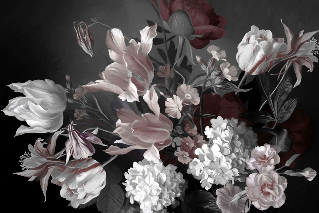 Bukiet z czerwonymi tulipanami