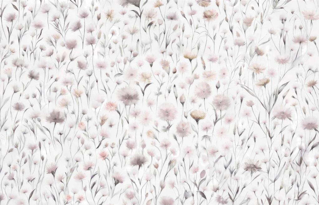 Chabry i trawy polne Różowe