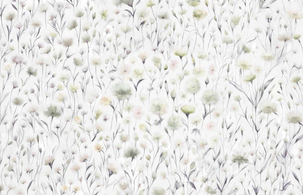 Chabry i trawy polne zielone