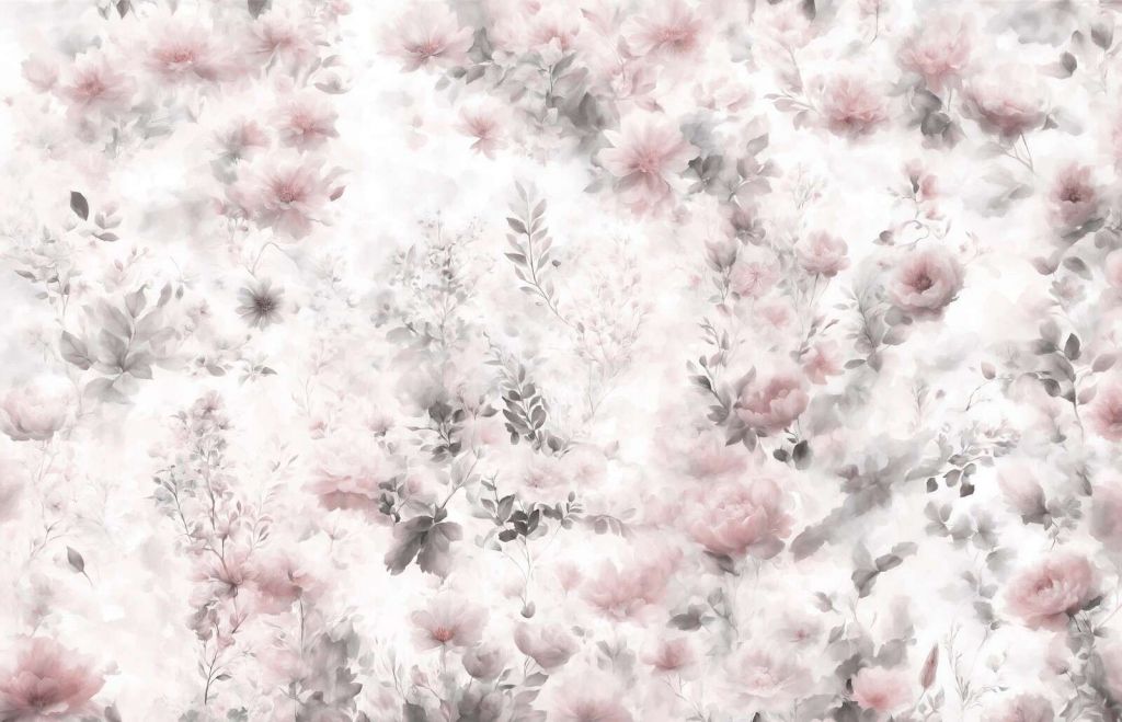 Delikatny kwiatowy nastrój - różowy