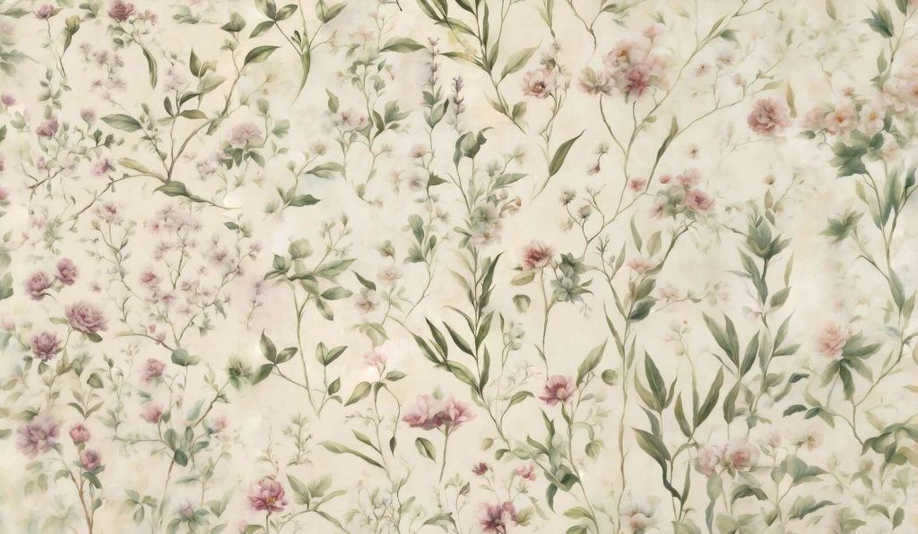 Delikatne gerbarium - beżowe