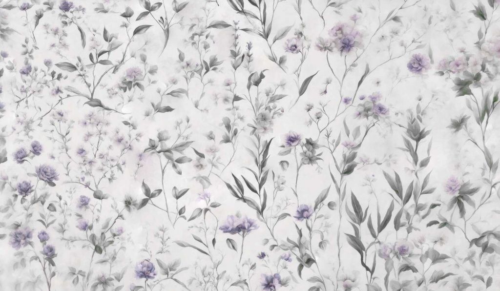 Delikatne gerbarium - szare