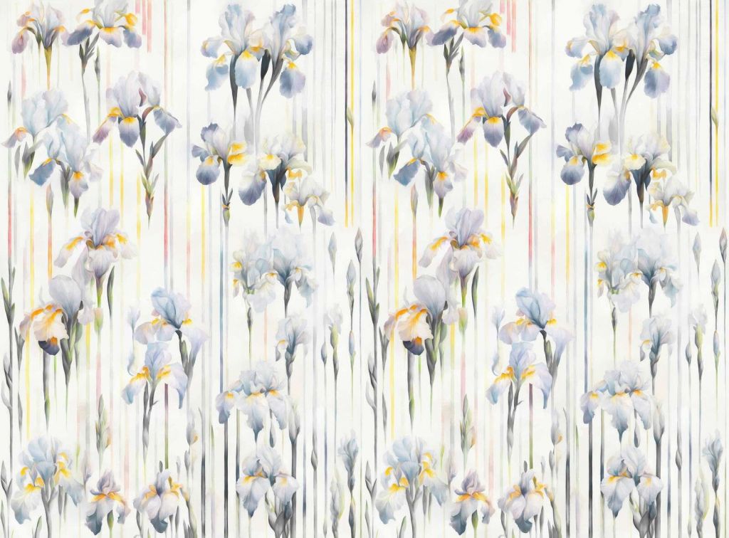 Irysy i paski bezszwowe niebieskie