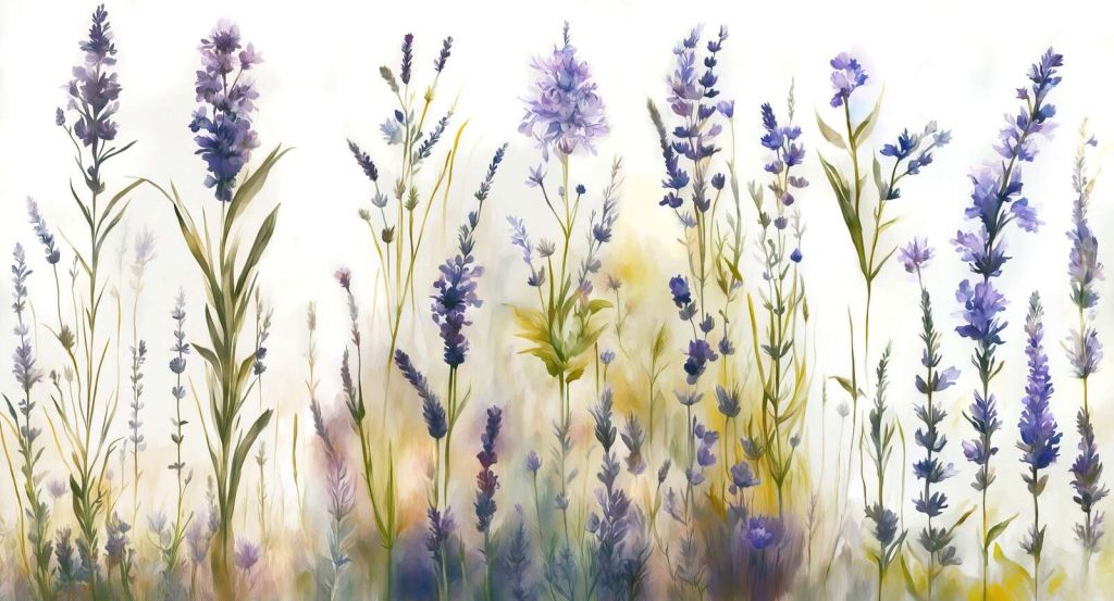 Lawendowa Polana Bezszwowy Pastel