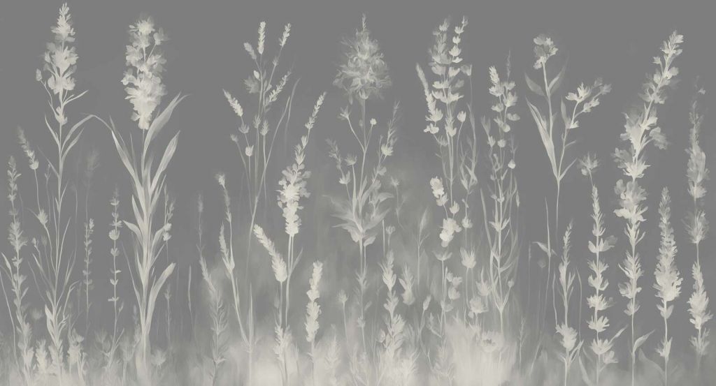 Lawendowa Polana Bezszwowy Srebrnoszary