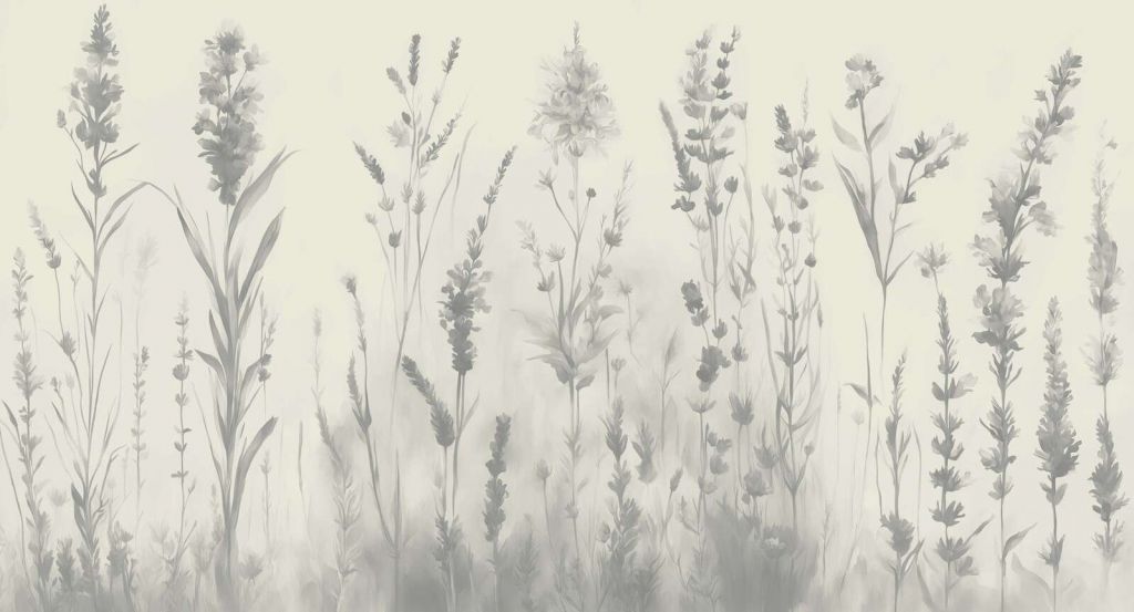 Lawendowa Polana Bezszwowa Kremowa Biała