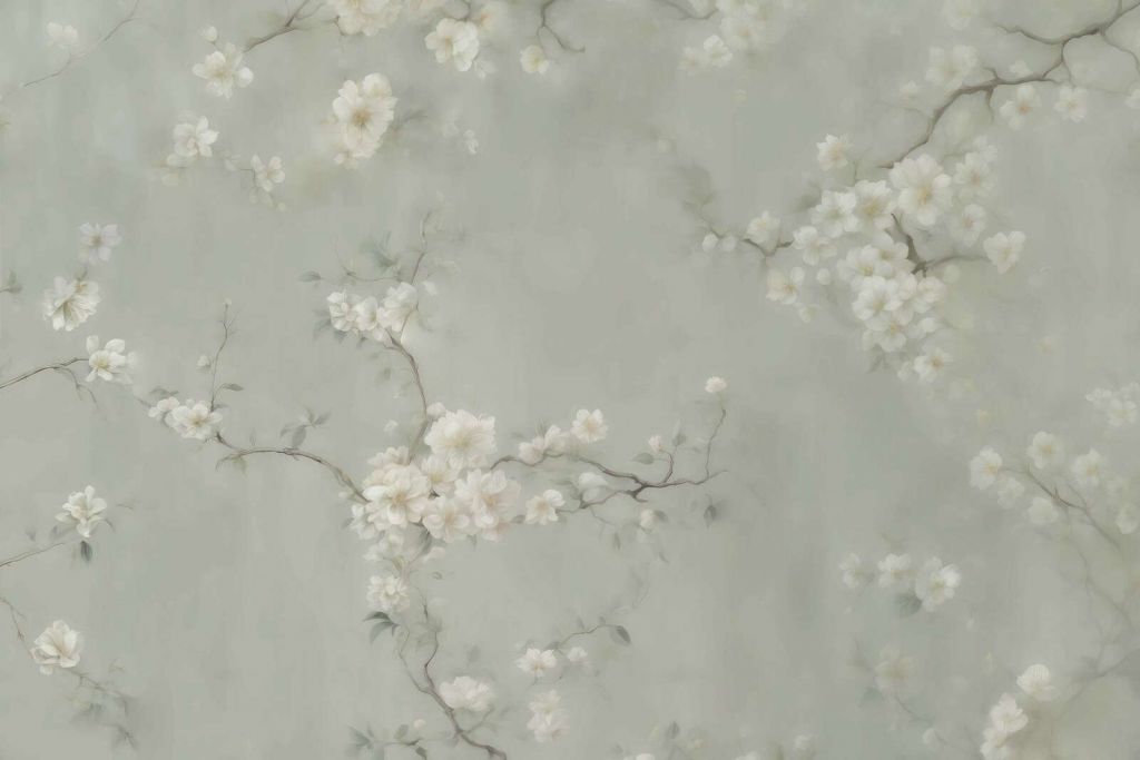 Urocze gałęzie kwiatów zielonych