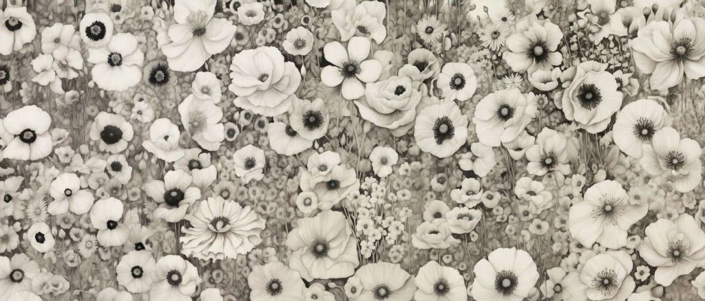 Poppy Tale Monochrome Ciemnozielony