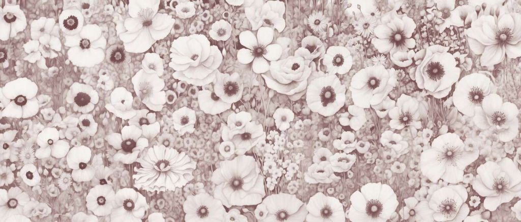 Poppy Tale Monochrome Bordeaux