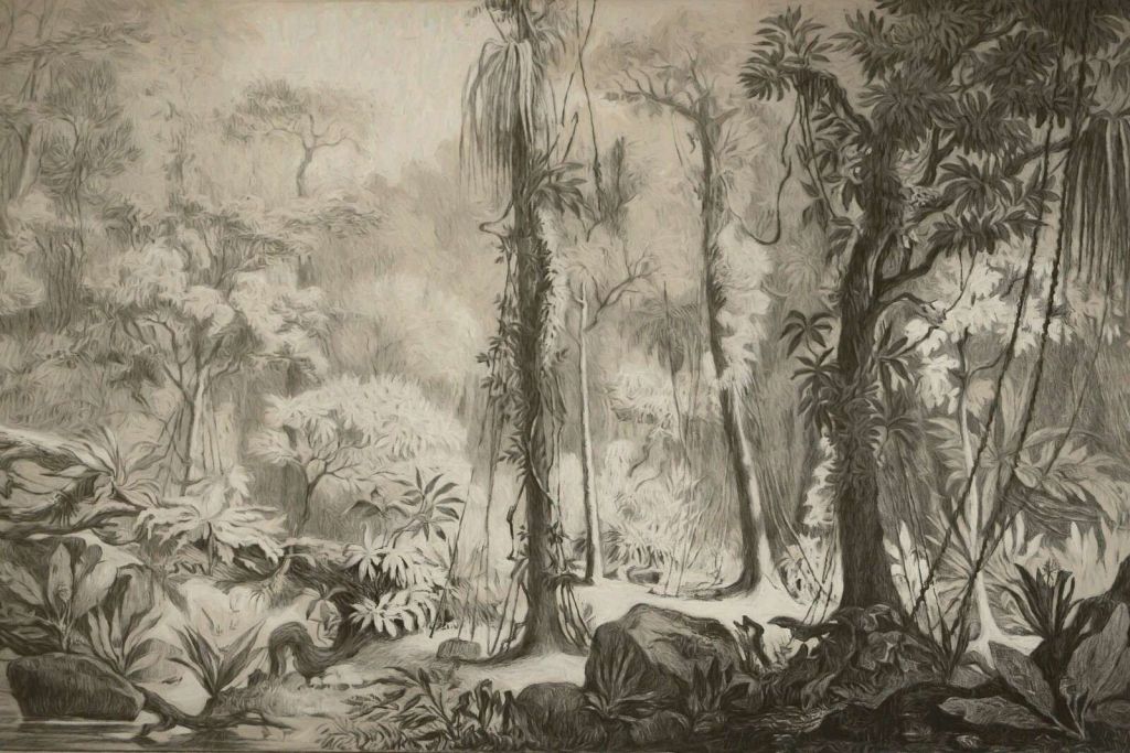 Las tropikalny - brązowy