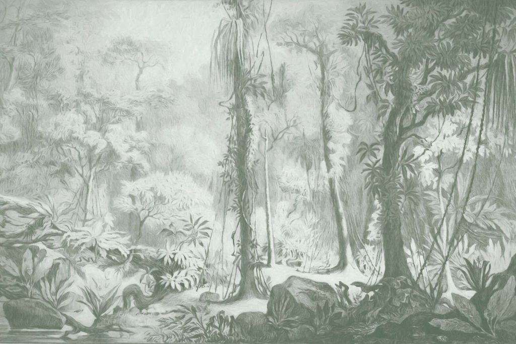 Las tropikalny - zielony