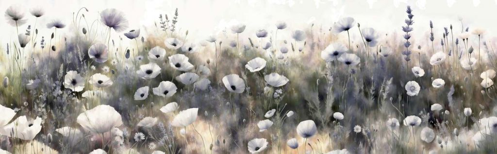 Taniec dzikich kwiatów - niebieski