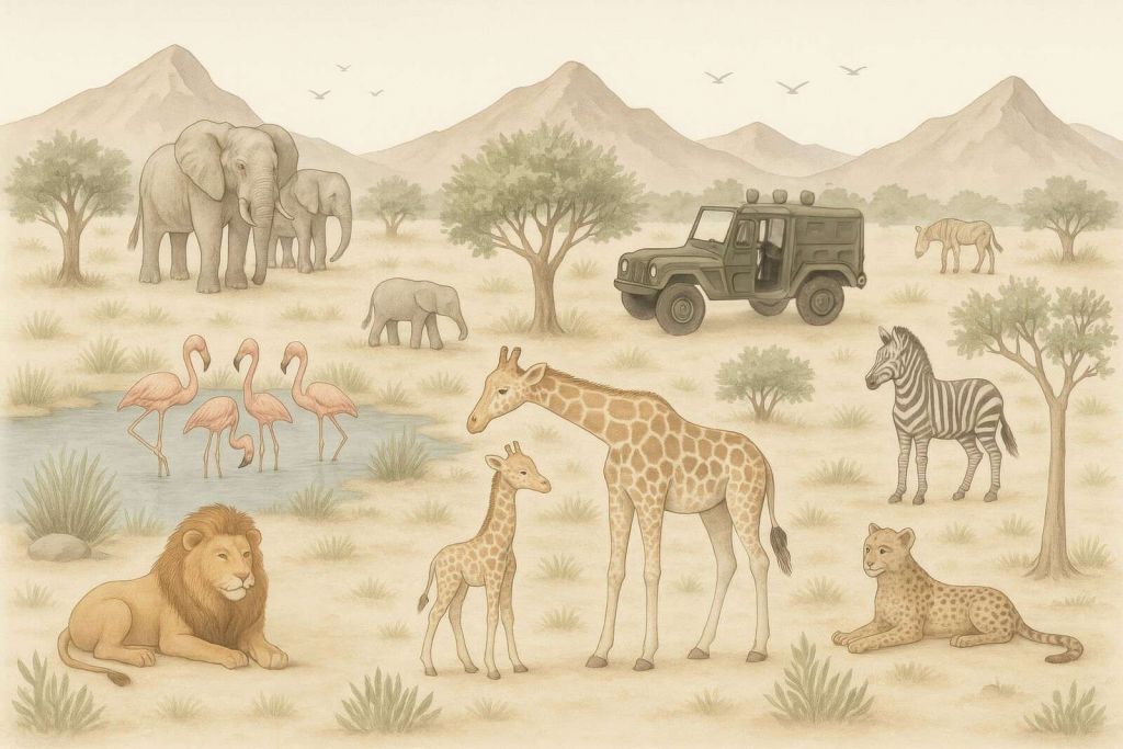 Przygodowy safari na sawannie