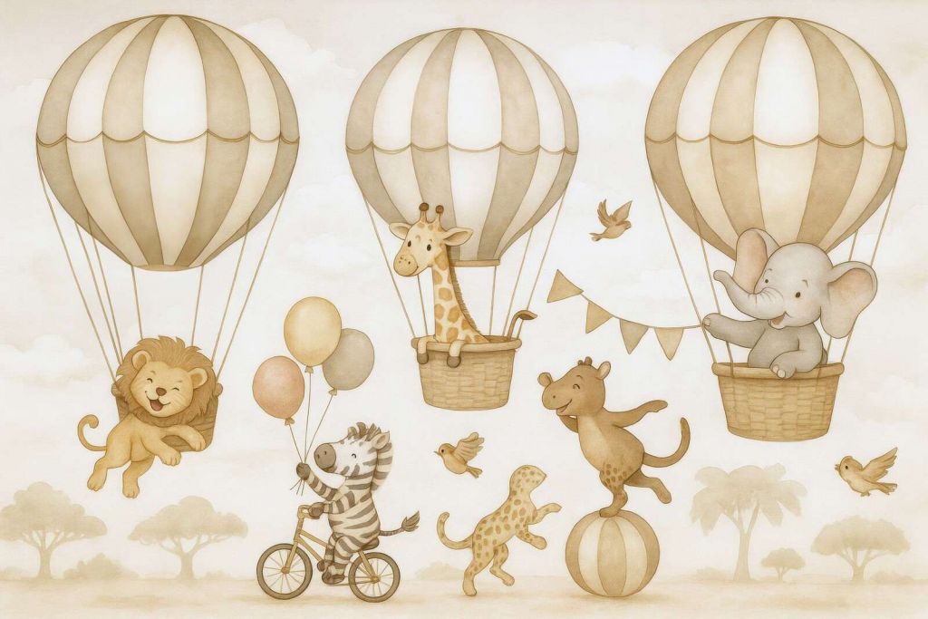 Parada zwierząt w powietrzu