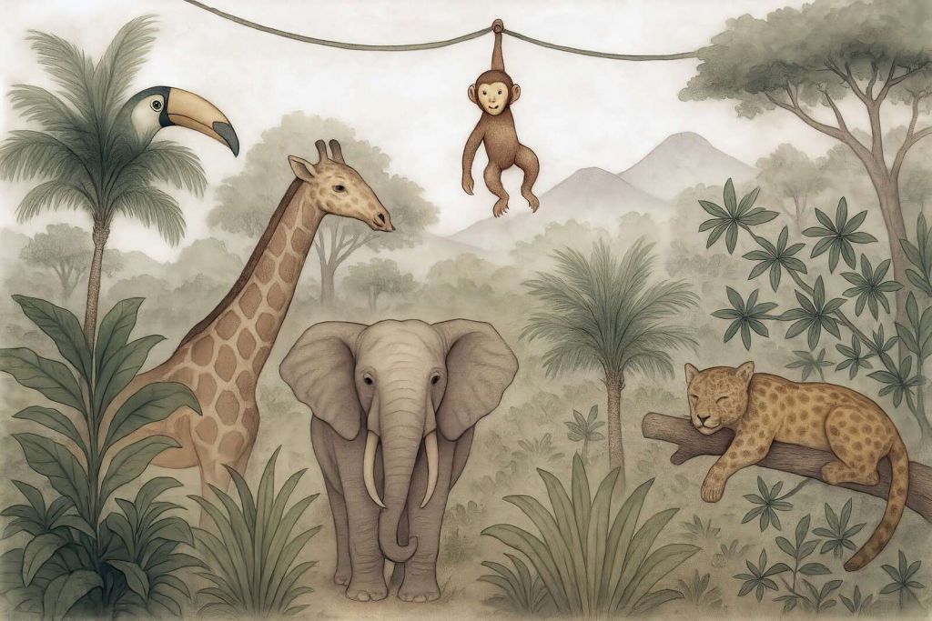 Przyjaciele z dżungli w kolorze